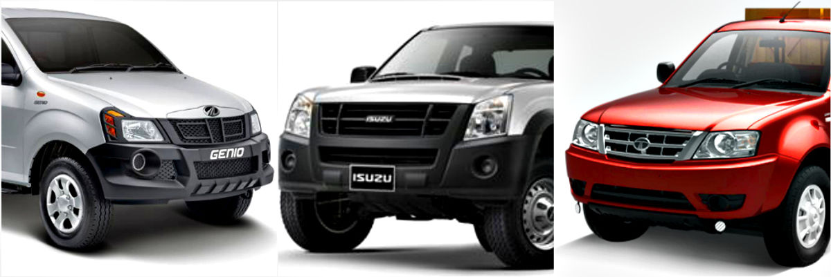 Mahindra Genio - Tata Xenon - Isuzu D-Max